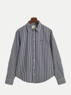 GANT Popeline Bluse mit Streifen 409-CLASSIC BLUE bei Robert Ley