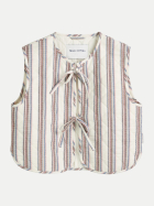 Marc O'Polo DENIM Gestreifte Weste 1257-Offwhite_Multi_01 bei Robert Ley