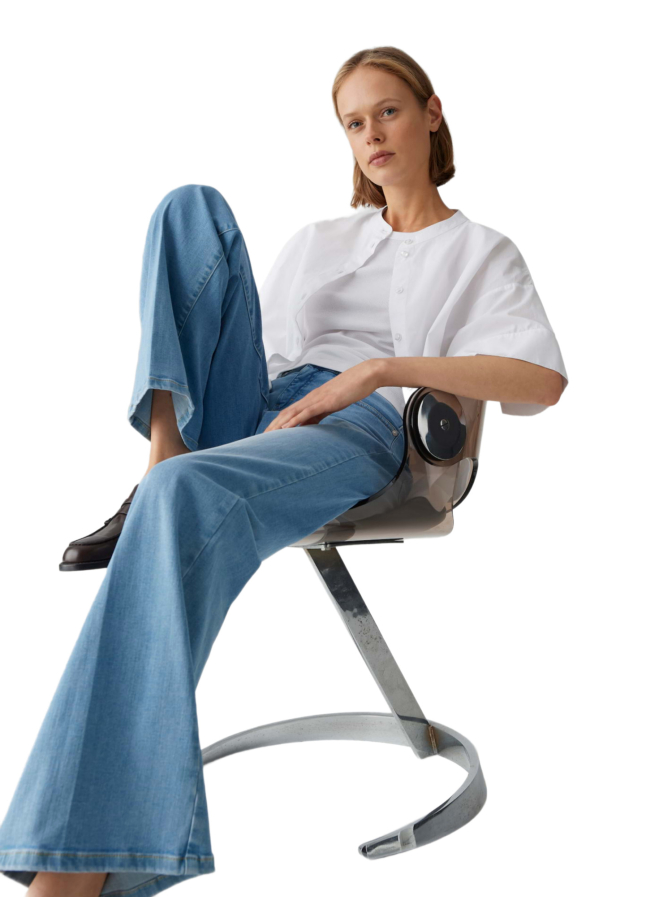Opus Pants Wide Leg Denim Melly Modern bei Robert Ley