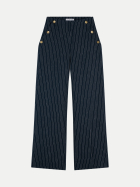 Tommy Hilfiger Nadelstreifenhose mit Knopfdetails 0BI-BLUE bei Robert Ley