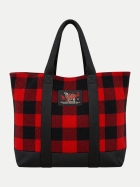 WOOLRICH Tote Bag mit Karomuster 5321-red buffalo bei Robert Ley