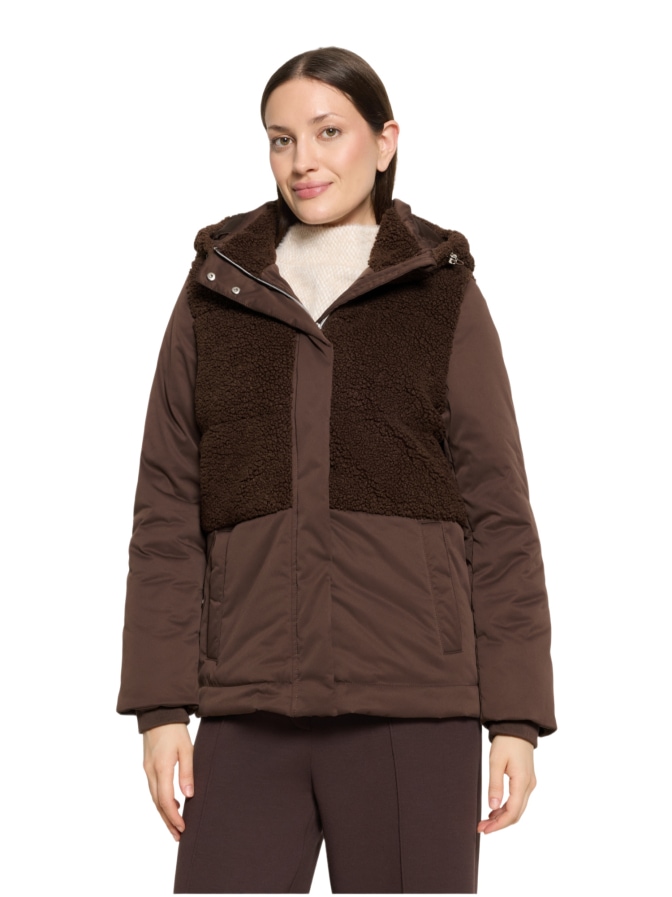 Cartoon Steppjacke mit Teddy-Details bei Robert Ley