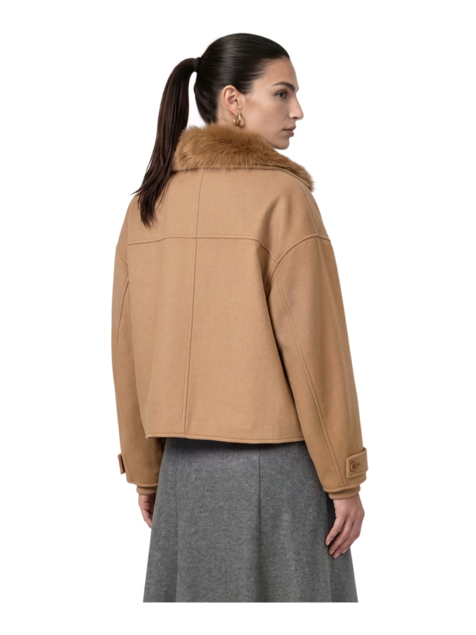 Monari Jacke mit Kunstfellkragen bei Robert Ley