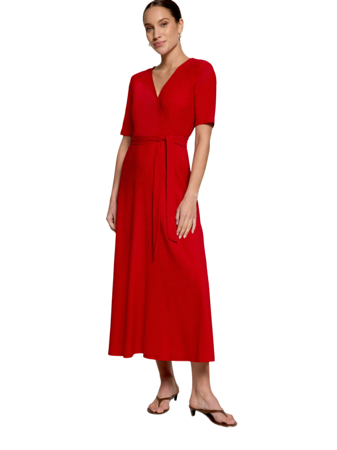 Zero Midi-Kleid mit V-Ausschnitt bei Robert Ley