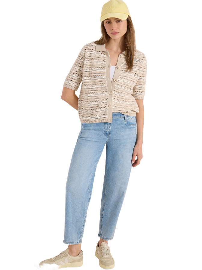 Cecil Cardigan mit Polokragen bei Robert Ley