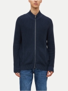 s.Oliver RED LABEL Strickjacke mit Reißverschluss 5978-BLUE bei Robert Ley