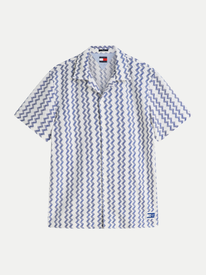 Tommy Jeans Hemd mit Zickzackmuster bei Robert Ley