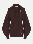 LeGer Studio by Lena Gercke Strickjacke Gioana  mit asymmetrischem Verschluss dunkelbraun bei Robert Ley