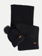 Barbour Geschenkset Beanie und Schal Saltburn bk11 black bei Robert Ley