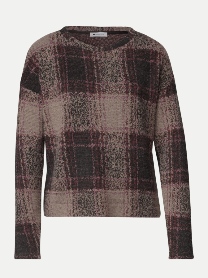 Street One Regular-Fit Pullover check style bei Robert Ley
