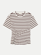 Garcia Gestreiftes T-Shirt 53-WHITE bei Robert Ley