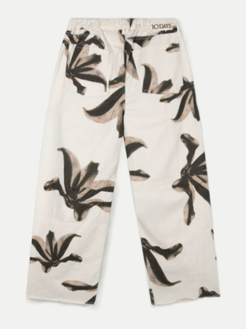10 Days Wide-Leg Western Hose mit Blumenprint bei Robert Ley
