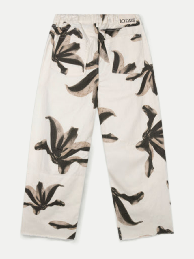 10 Days Wide-Leg Western Hose mit Blumenprint bei Robert Ley