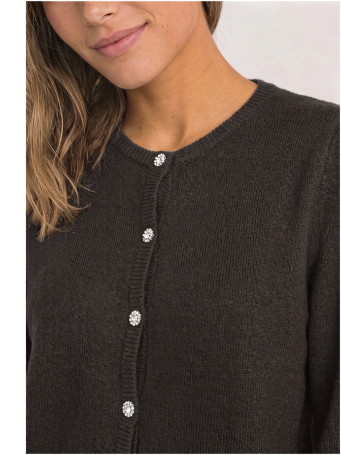 Street One Strickjacke mit Knopflesite bei Robert Ley