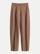 Opus Pants Hose Moira bloom aus Viskose Leinen Mix 20034-mocca mousse bei Robert Ley