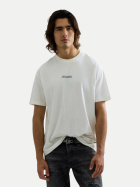 Replay T-Shirt mit Print in Distressed-Optik 05z-offwhite bei Robert Ley