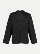 Officine Générale Overshirt Haby aus Kaschmir-Mix black bei Robert Ley