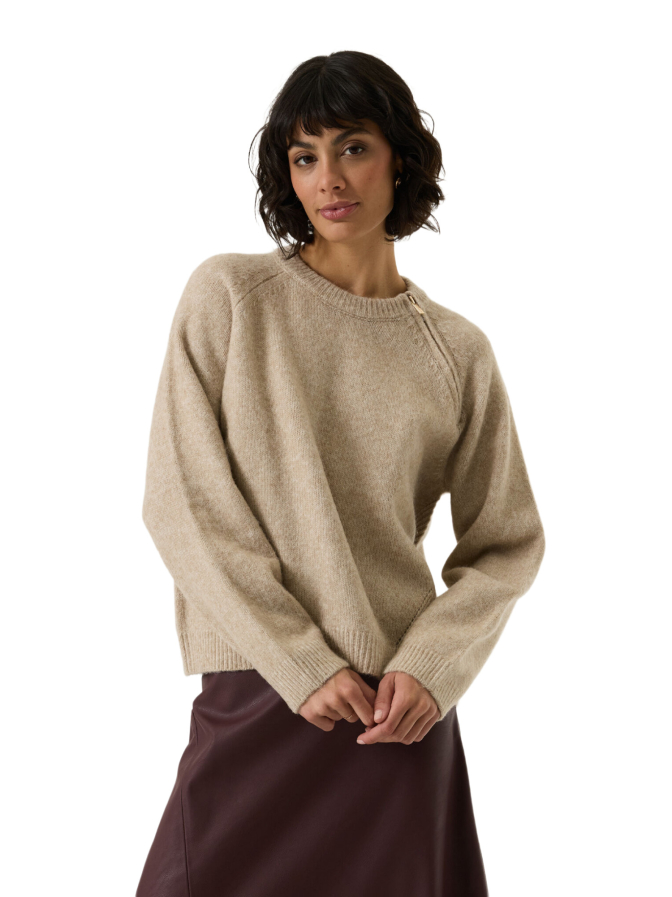 Garcia Pullover mit seitlichen Reißverschluss bei Robert Ley