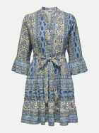 ONLY Kurzes Kleid mit 3/4 Arm 177922001-Cloud Dancer/BLACK DOTS bei Robert Ley