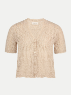 Cartoon Strickjacke mit Ajour-Muster 7236-Safari Beige bei Robert Ley