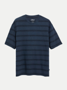 s.Oliver RED LABEL T-Shirt mit Streifenmuster 59G1-BLUE bei Robert Ley