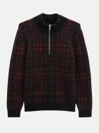 Marc O'Polo DENIM Jacquard-Troyer Regular aus weichem Schurwoll-Mix 0093-Black_Multi_01 bei Robert Ley