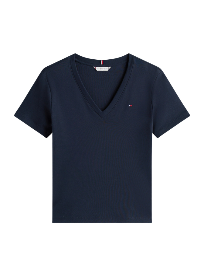 Tommy Hilfiger T-Shirt mit V-Ausschnitt bei Robert Ley