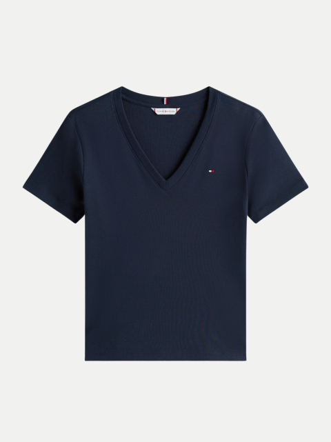 Tommy Hilfiger T-Shirt mit V-Ausschnitt bei Robert Ley