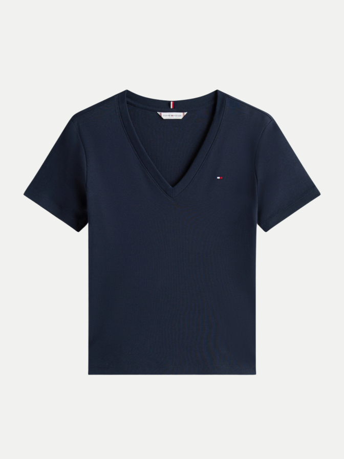 Tommy Hilfiger T-Shirt mit V-Ausschnitt bei Robert Ley