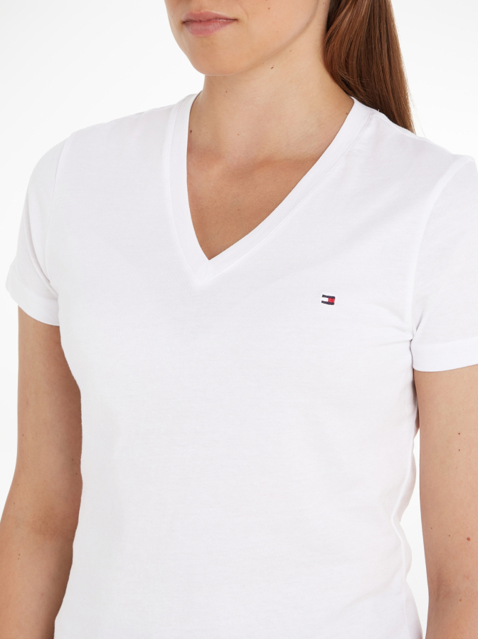 Tommy Hilfiger T-Shirt mit V-Ausschnitt bei Robert Ley