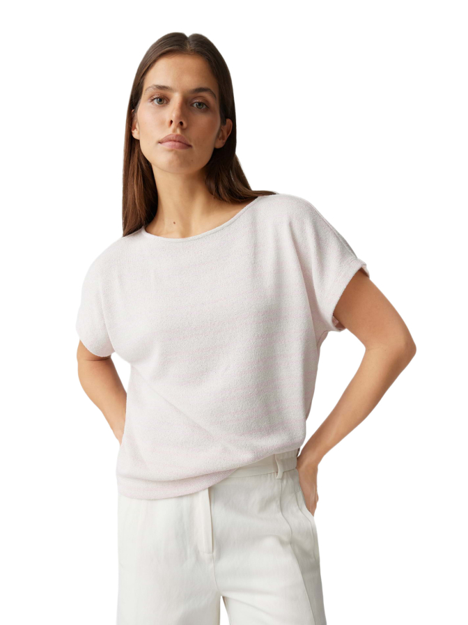 Opus Gestreiftes Jerseyshirt Sostal in Strickoptik bei Robert Ley