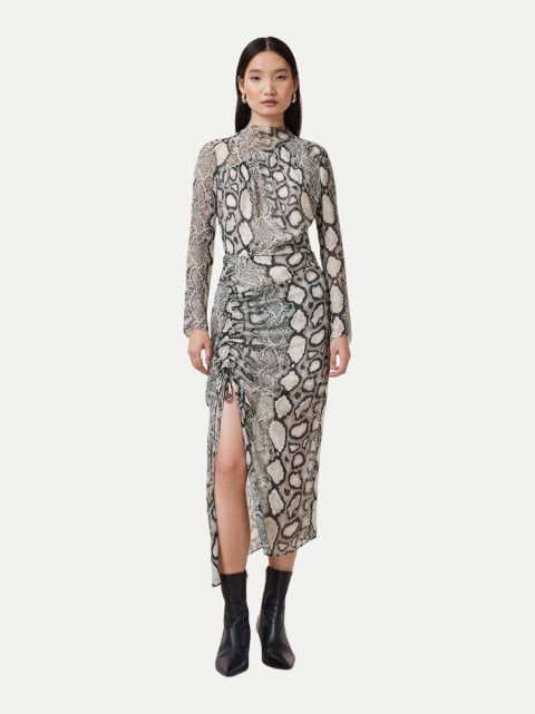 ALLSAINTS Rizo Snake Print Midikleid bei Robert Ley