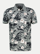 Lerros Poloshirt mit floralem Print 228 STORM GREY bei Robert Ley