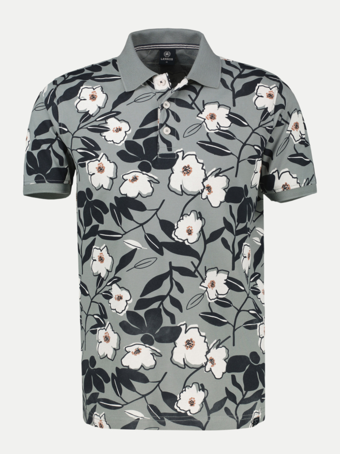 Lerros Poloshirt mit floralem Print bei Robert Ley