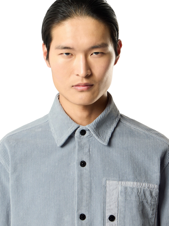 Stone Island Overshirt aus Bio-Baumwollcord bei Robert Ley