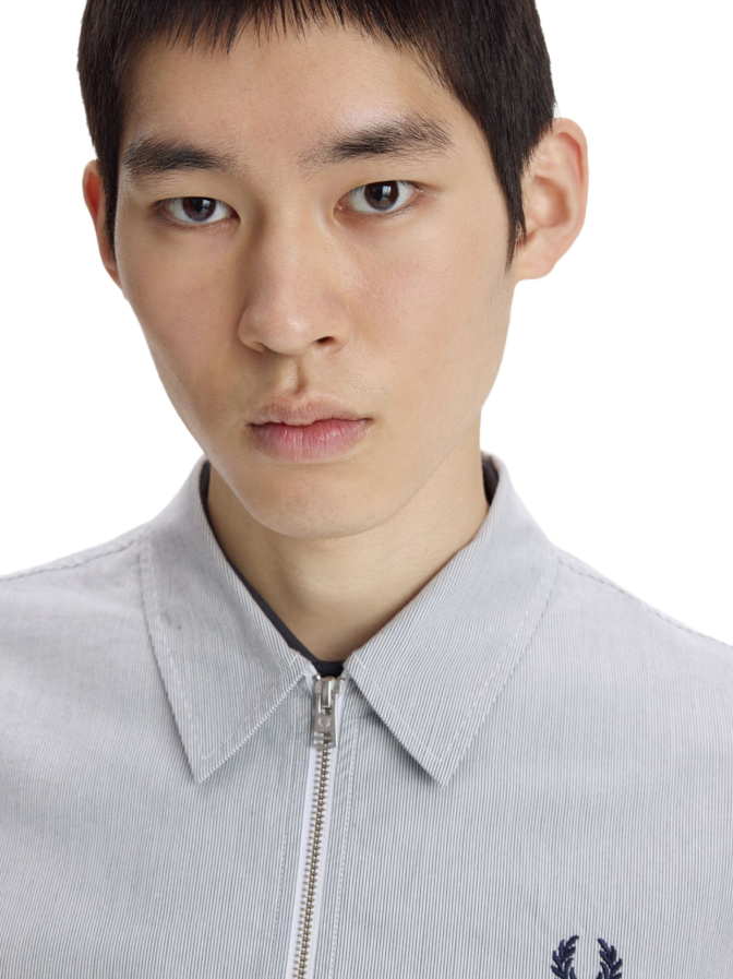 Fred Perry Overshirt in Seersucker Qualität bei Robert Ley