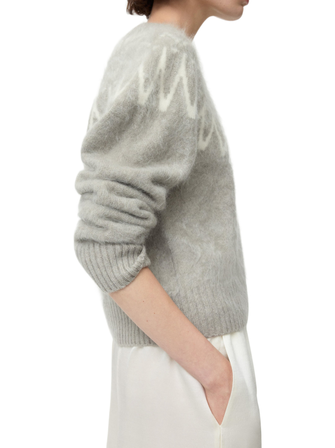 Soft Goat Kaschmirpullover mit Jacquardmuster bei Robert Ley