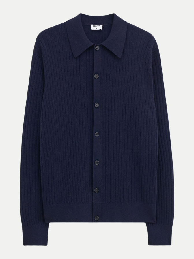 FILIPPA K Hemd aus Baumwoll-Merino-Strick bei Robert Ley