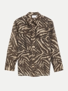 Comma Hemdbluse mit Animal-Print 89A8-BROWN bei Robert Ley