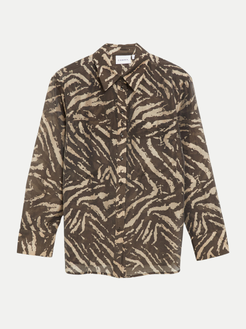 Comma Hemdbluse mit Animal-Print bei Robert Ley