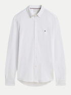 Tommy Hilfiger Pique-Hemd mit Logo YBR-WHITE bei Robert Ley