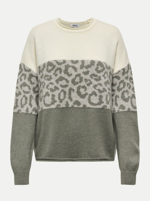 Only Pulover Jade mit Animalprint bei Robert Ley