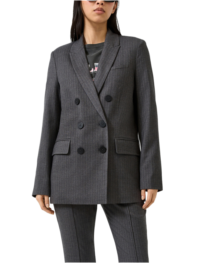 Q/S designed by Blazer mit Nadelstreifen bei Robert Ley