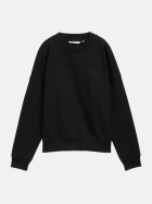 Tom Tailor Denim Sweatshirt mit Glitzerschrift 14482-deep black bei Robert Ley