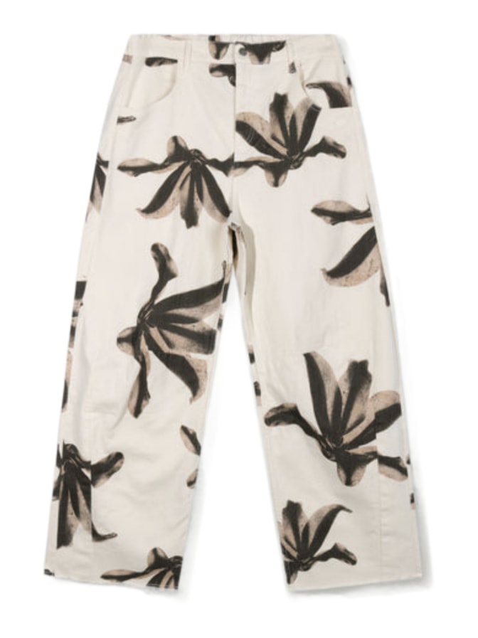 10 Days Wide-Leg Western Hose mit Blumenprint bei Robert Ley