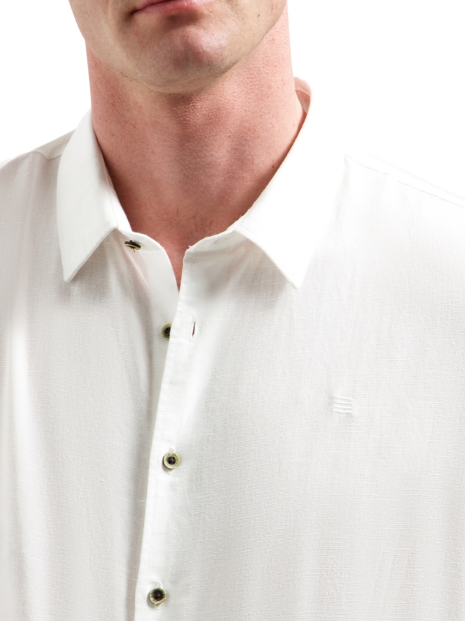 NO EXCESS Kurzarm-Hemd mit Leinen-Mix bei Robert Ley