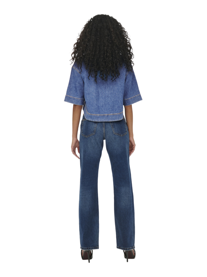 Only Kurzarm Denimbluse bei Robert Ley