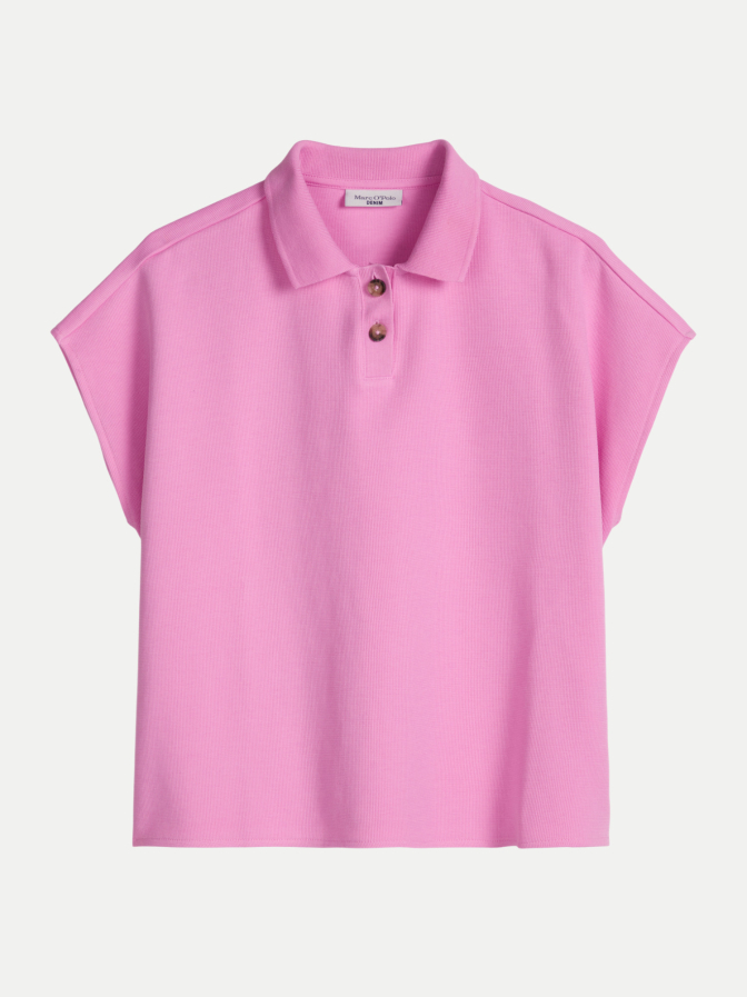 Marc O'Polo DENIM T-Shirt, SSL, Polo, Button Placket bei Robert Ley