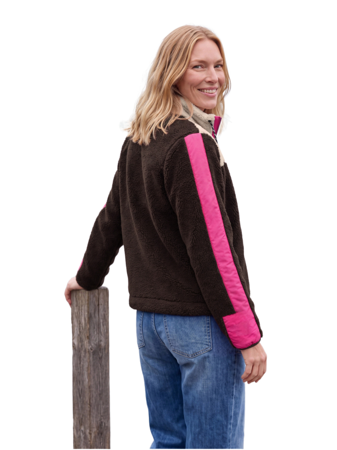 Cecil Teddy-Jacke mit Colorblock-Details bei Robert Ley
