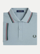 FRED PERRY Poloshirt mit Doppelstreifen 98a-stckpbl/oxb/grsr bei Robert Ley